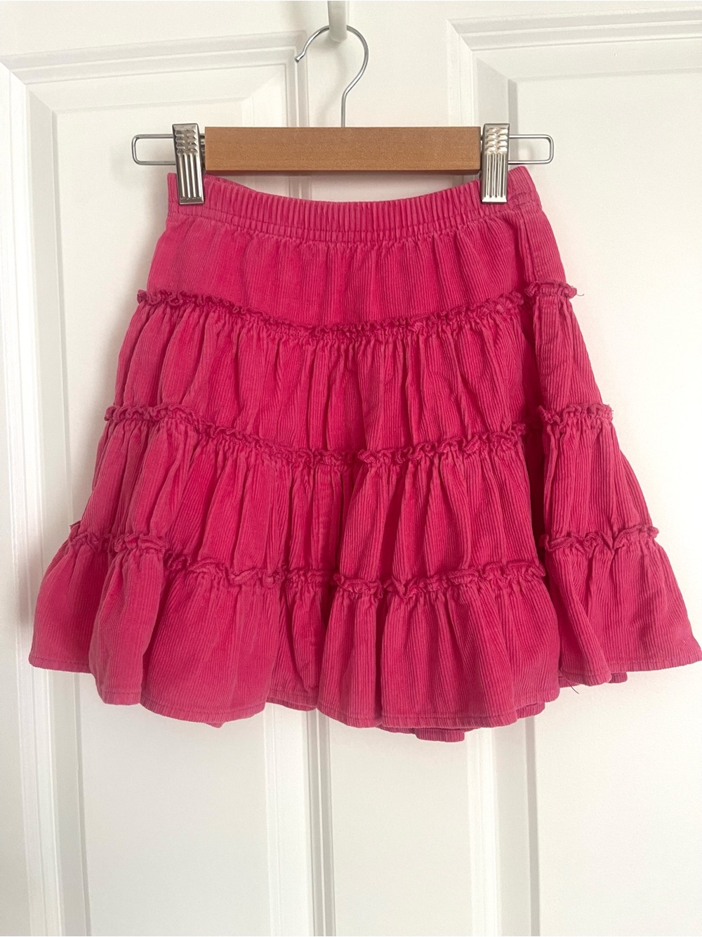Hanna Andersson Hot Pink Tiered A-Line Skirt